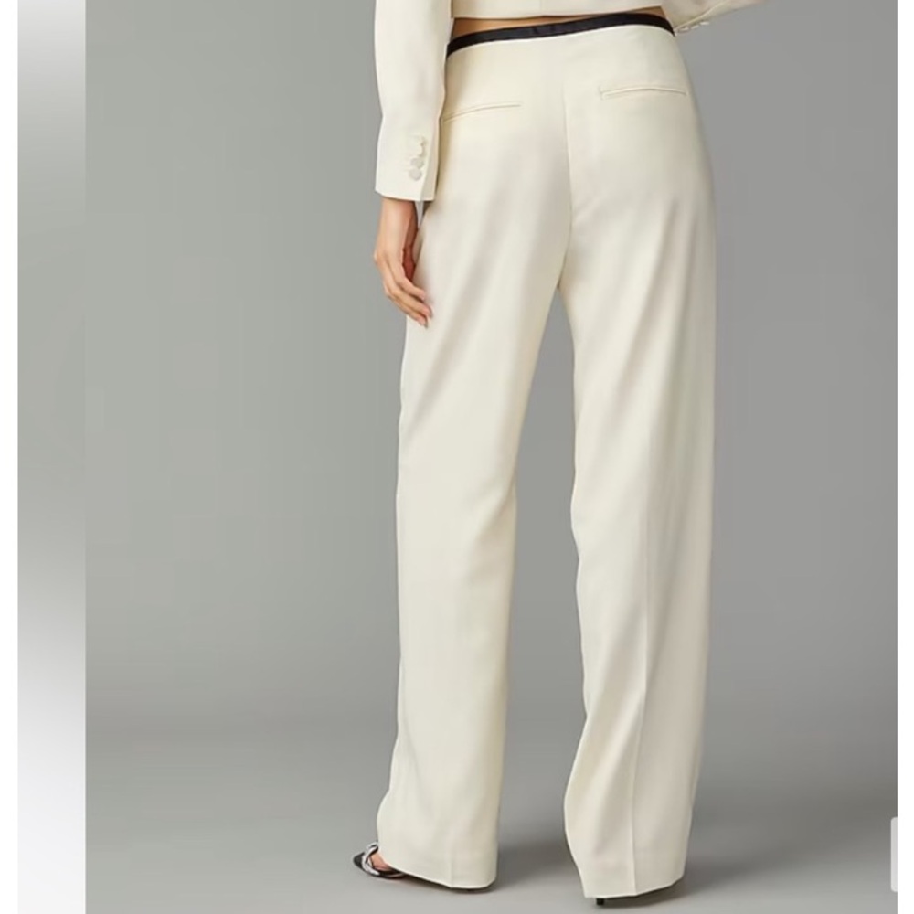 JCrew Collection pleated tuxedo wide leg pants; size 4; NWT - Picture 2 of 12